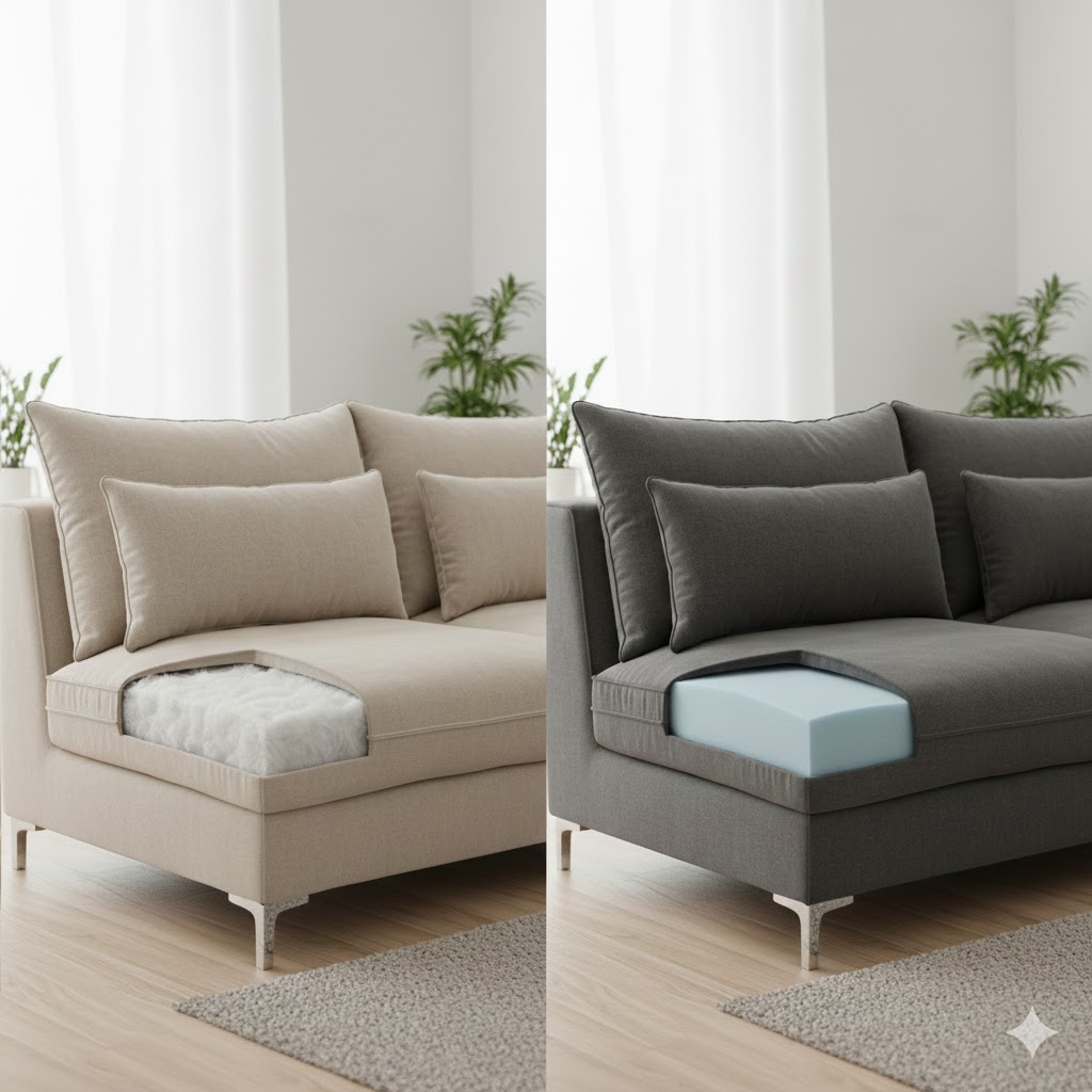 انواع تشک مبل از نظر متریال