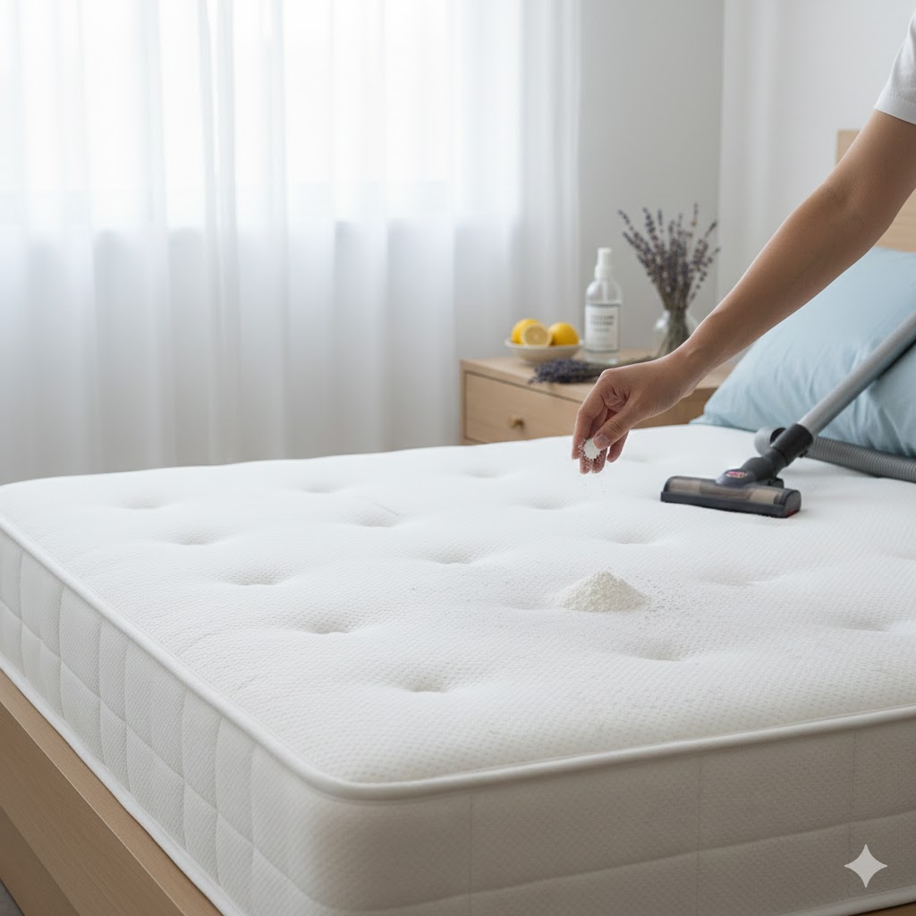 از بین بردن بوی بد تشک تخت