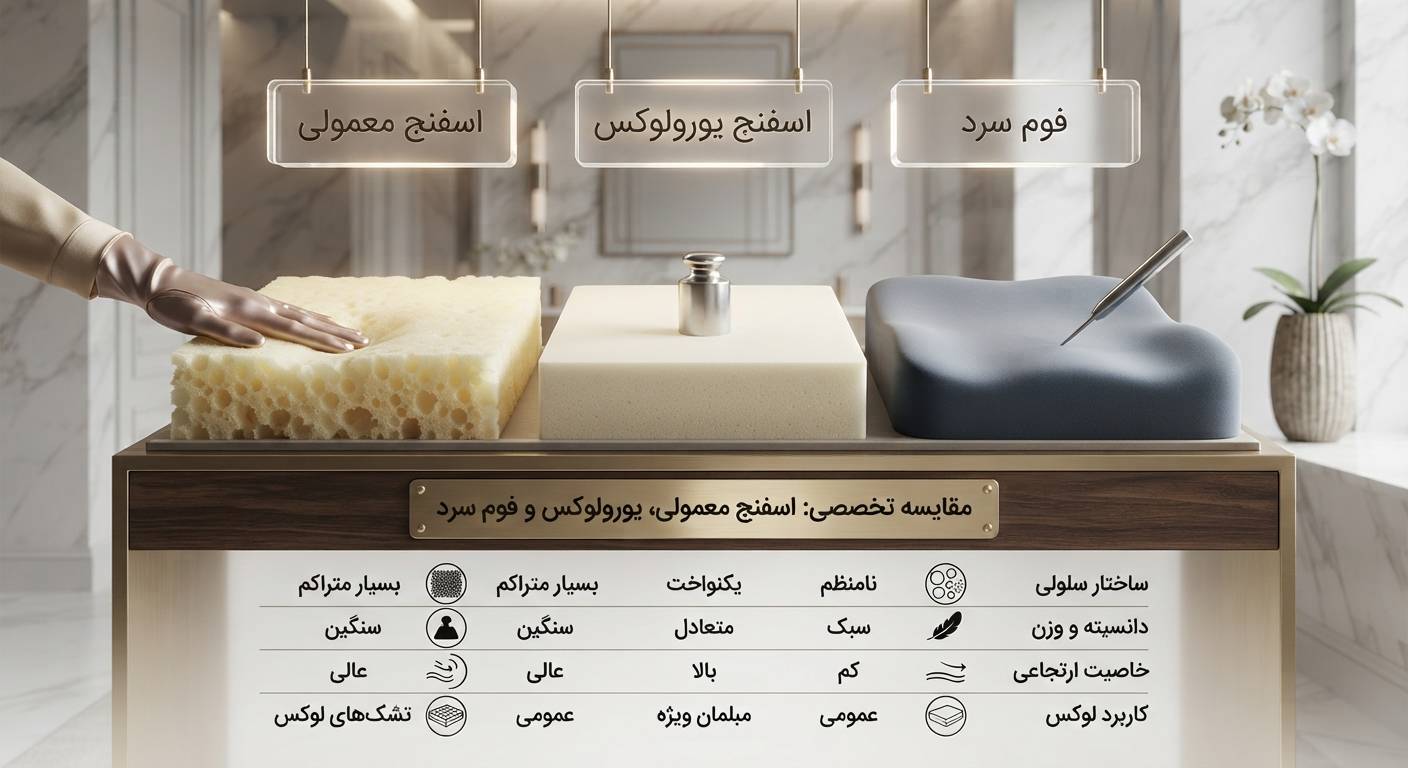 اسفنج معمولی، یورولوکس یا فوم سرد؟