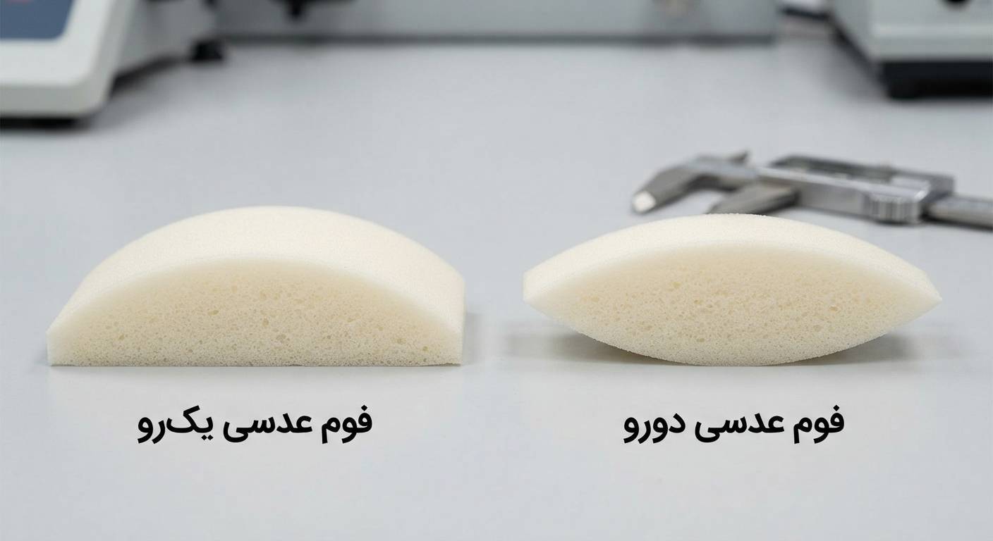 تفاوت فوم سرد عدسی یک رو و دو رو چیست؟
